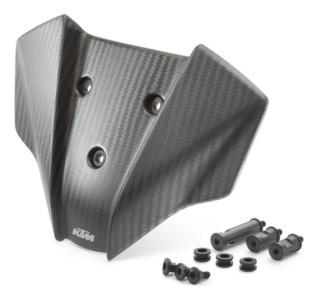 Parabrisas De Carbono Ktm Negro