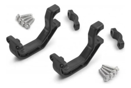 Kit Para Montaje De Cubre Manos Ktm Negro Izquierdo/derecho