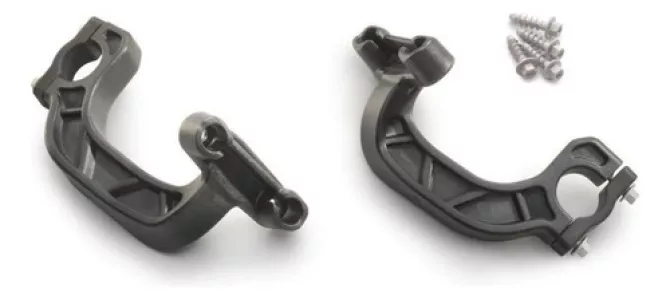 Kit De Montaje De Cubremanos Ktm Negro Izquierdo/derecho