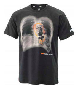 Remera Ktm Con Diseño Fluids Tee Xl Negro