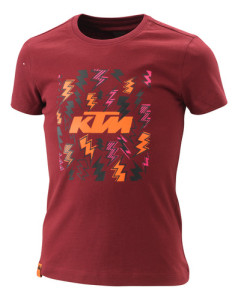 Remera Ktm Para Niña Radical Racegirl M Bordó