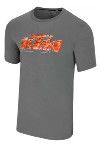 Remera Logo Con Ktm L Gris